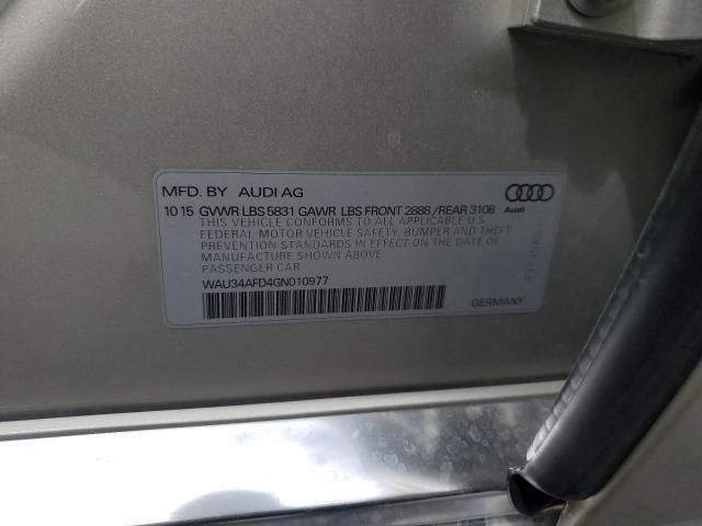 Photo 12 VIN: WAU34AFD4GN010977 - AUDI A8 L QUATT 