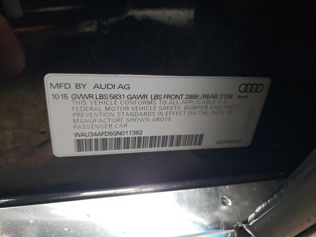 Photo 11 VIN: WAU34AFD5GN011362 - AUDI A8 L QUATT 