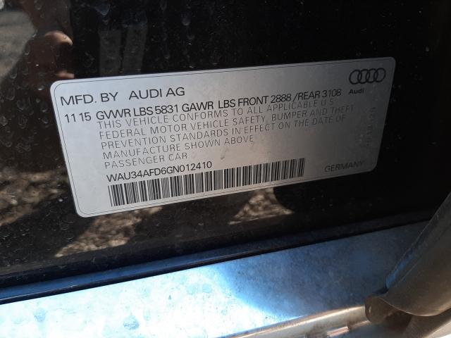 Photo 9 VIN: WAU34AFD6GN012410 - AUDI A8 L QUATT 