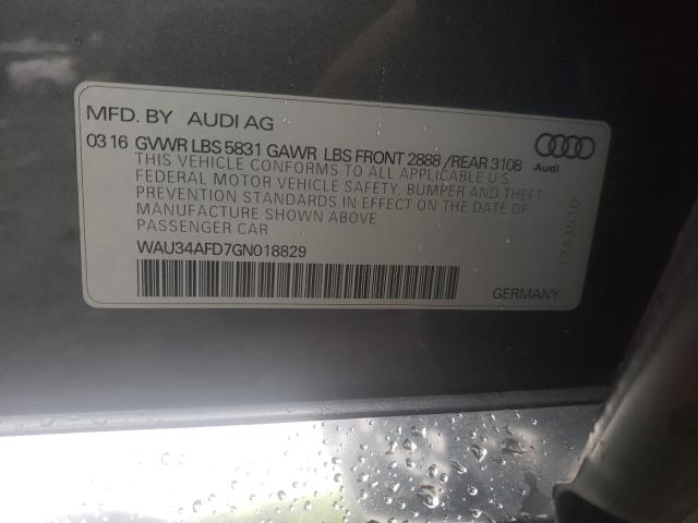 Photo 9 VIN: WAU34AFD7GN018829 - AUDI A8 L QUATT 