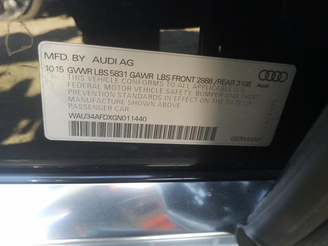 Photo 9 VIN: WAU34AFDXGN011440 - AUDI A8 L QUATT 