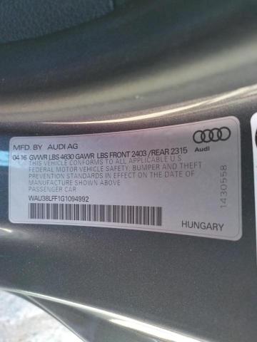 Photo 9 VIN: WAU38LFF1G1094992 - AUDI A3 