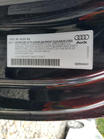 Photo 9 VIN: WAU3FAFR1BA070351 - AUDI A5 PRESTIG 