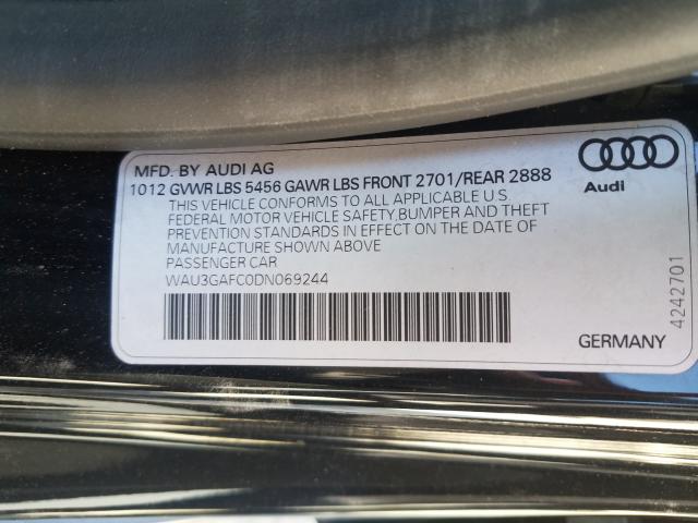 Photo 9 VIN: WAU3GAFC0DN069244 - AUDI A7 