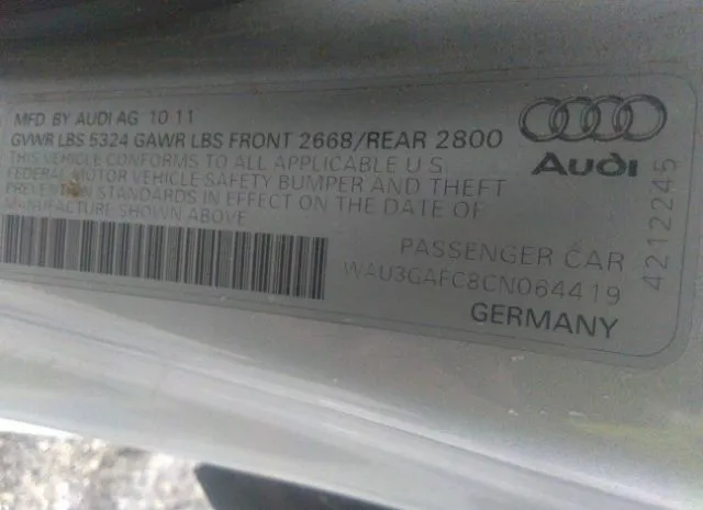 Photo 8 VIN: WAU3GAFC8CN064419 - AUDI A7 