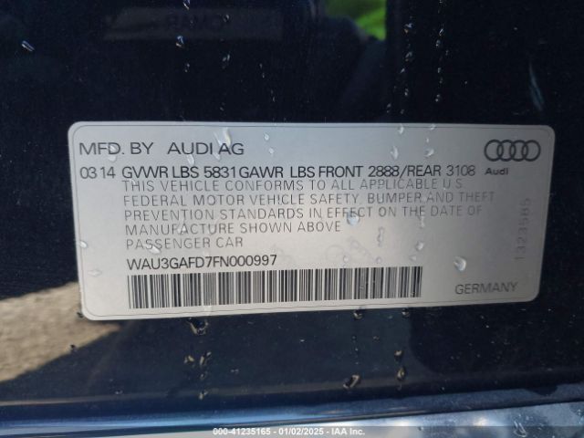 Photo 8 VIN: WAU3GAFD7FN000997 - AUDI A8 