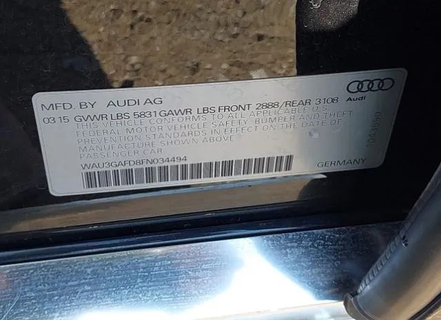 Photo 8 VIN: WAU3GAFD8FN034494 - AUDI A8 L 