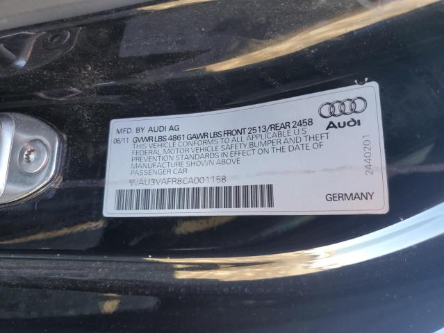 Photo 9 VIN: WAU3VAFR8CA001158 - AUDI S5 PRESTIG 