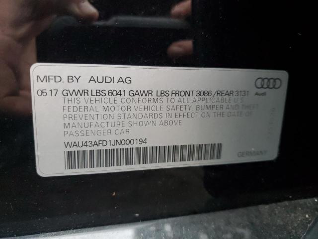 Photo 12 VIN: WAU43AFD1JN000194 - AUDI A8 L QUATT 