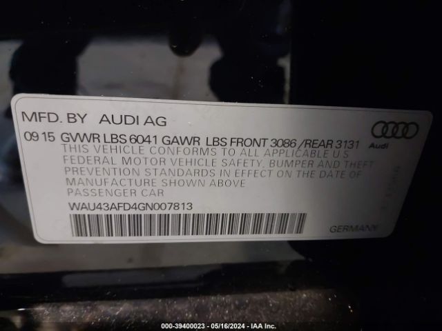 Photo 8 VIN: WAU43AFD4GN007813 - AUDI A8 L 