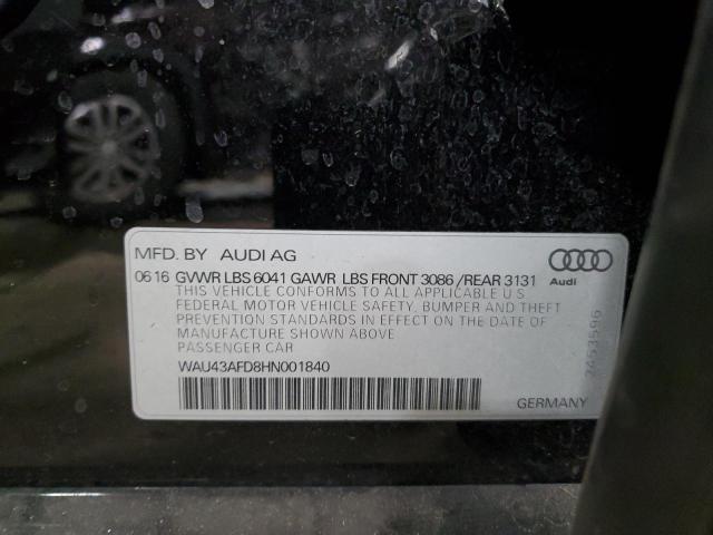 Photo 12 VIN: WAU43AFD8HN001840 - AUDI A8 