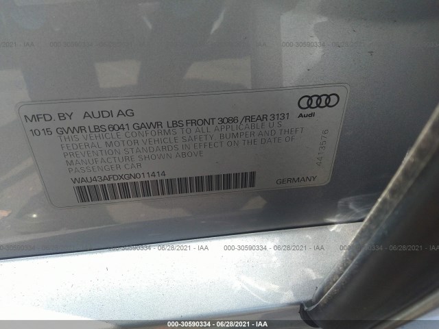 Photo 8 VIN: WAU43AFDXGN011414 - AUDI A8 L 