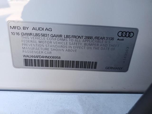 Photo 12 VIN: WAU44AFD4HN008958 - AUDI A8 