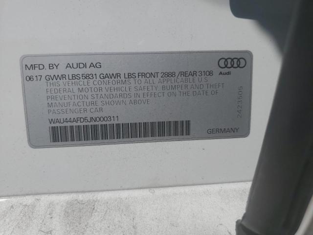 Photo 12 VIN: WAU44AFD5JN000311 - AUDI A8 L QUATT 