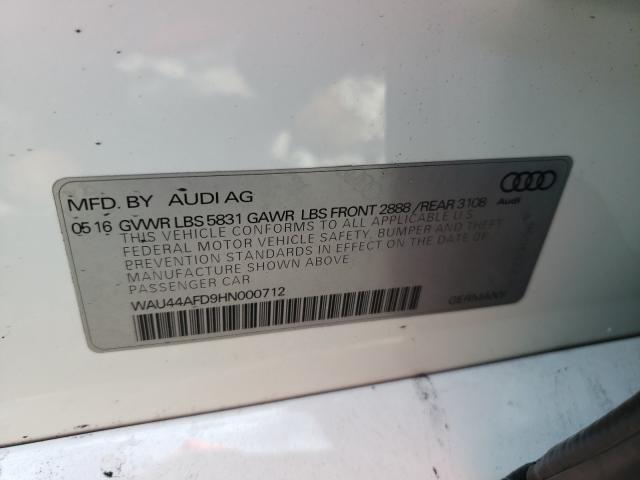 Photo 9 VIN: WAU44AFD9HN000712 - AUDI A8 L QUATT 