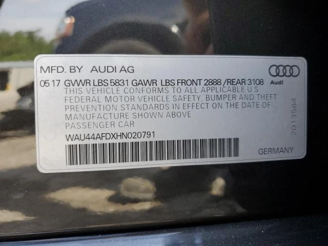 Photo 11 VIN: WAU44AFDXHN020791 - AUDI A8 L QUATT 