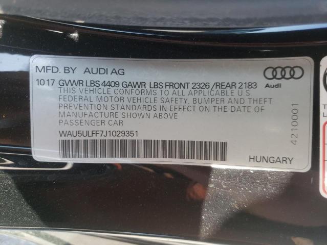 Photo 11 VIN: WAU5ULFF7J1029351 - AUDI A3 