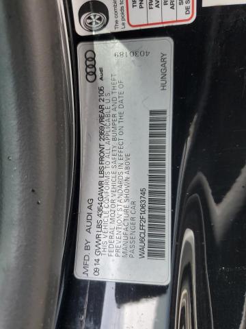 Photo 12 VIN: WAU6CLFF2F1063745 - AUDI A3 PREMIUM 