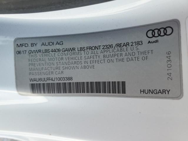 Photo 12 VIN: WAU6ULFF4J1003388 - AUDI A3 