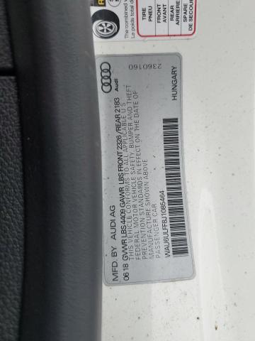 Photo 11 VIN: WAU6ULFF8J1085464 - AUDI A3 PREMIUM 