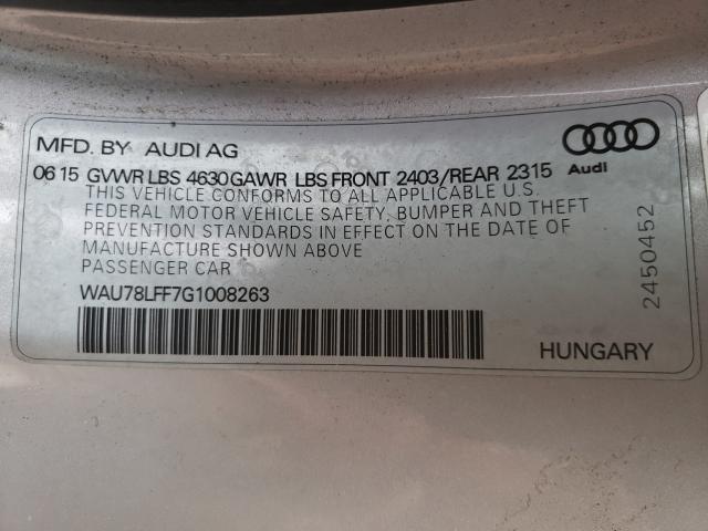 Photo 9 VIN: WAU78LFF7G1008263 - AUDI A3 PREMIUM 