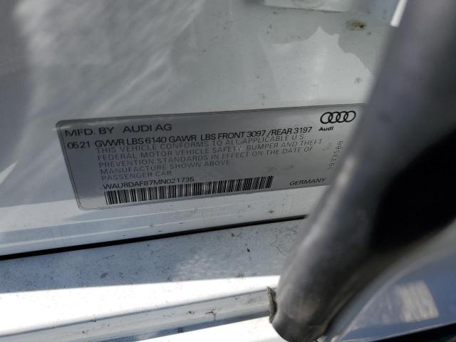 Photo 12 VIN: WAU8DAF87MN021735 - AUDI A8 L 