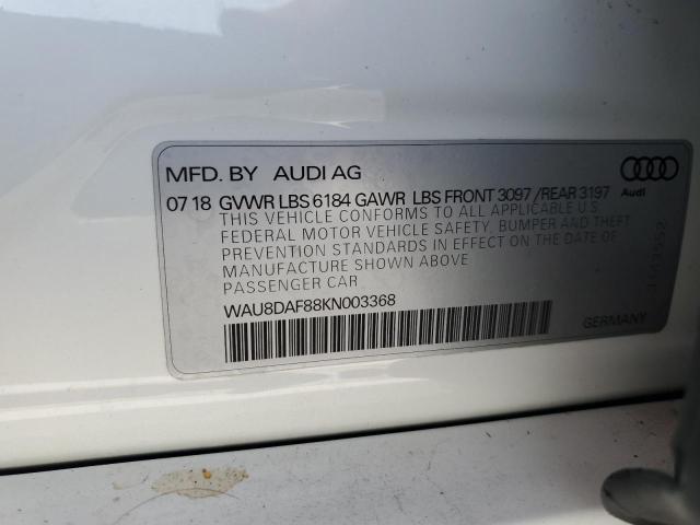 Photo 11 VIN: WAU8DAF88KN003368 - AUDI A8 L 