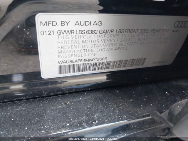 Photo 8 VIN: WAU8EAF84MN013086 - AUDI A8 L 