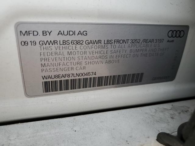 Photo 9 VIN: WAU8EAF87LN004574 - AUDI A8 L 