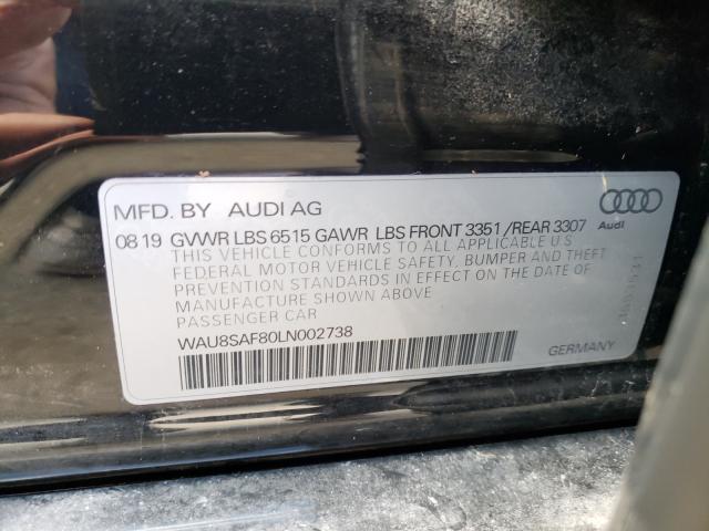 Photo 9 VIN: WAU8SAF80LN002738 - AUDI S8 