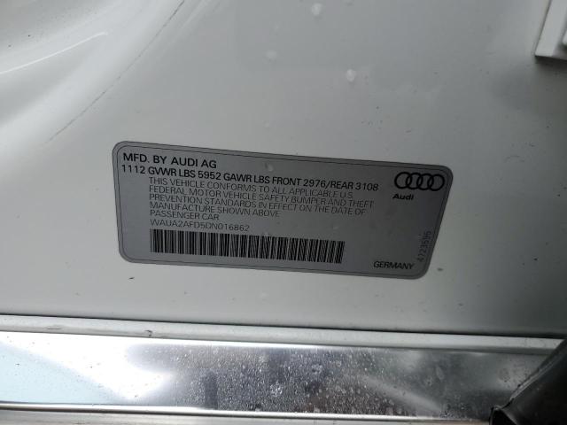 Photo 11 VIN: WAUA2AFD5DN016862 - AUDI A8 QUATTRO 