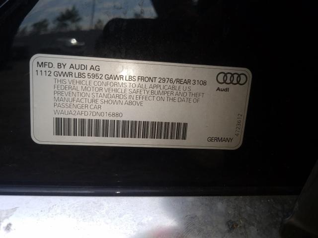 Photo 9 VIN: WAUA2AFD7DN016880 - AUDI A8 QUATTRO 