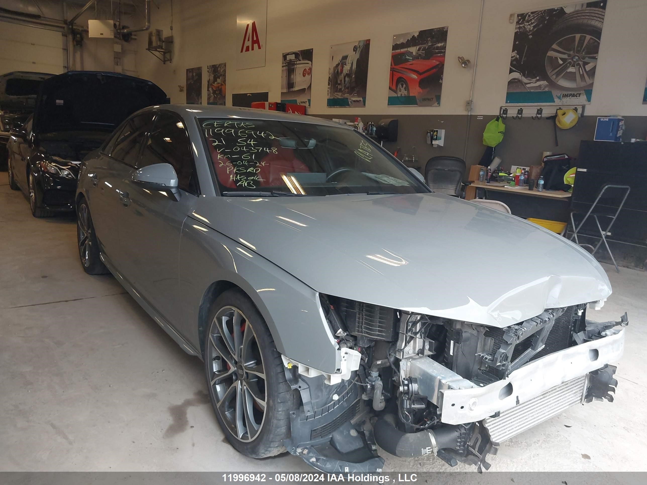 Photo 0 VIN: WAUA4AF48MA043748 - AUDI S4 