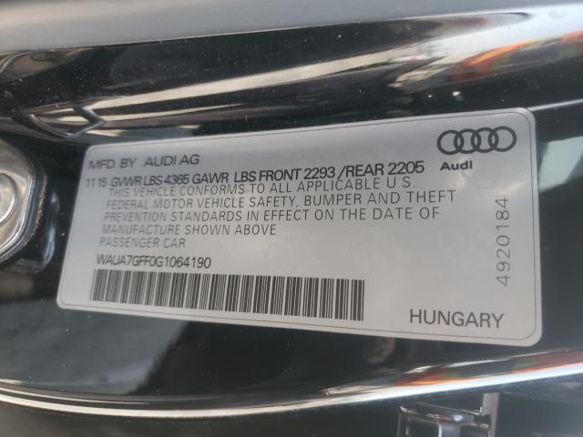 Photo 9 VIN: WAUA7GFF0G1064190 - AUDI A3 