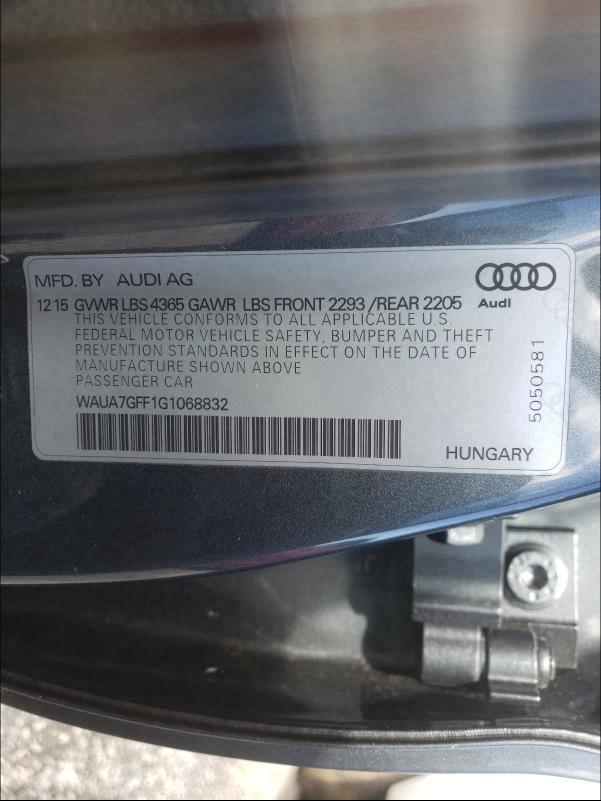 Photo 9 VIN: WAUA7GFF1G1068832 - AUDI A3 PREMIUM 