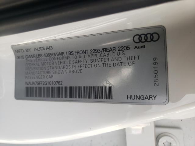 Photo 9 VIN: WAUA7GFF2G1010762 - AUDI A3 PREMIUM 