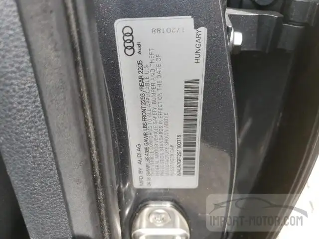 Photo 11 VIN: WAUA7GFF2G1100719 - AUDI A3 