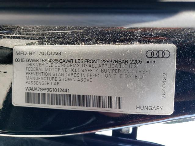 Photo 11 VIN: WAUA7GFF3G1012441 - AUDI A3 