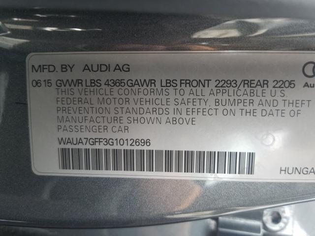 Photo 9 VIN: WAUA7GFF3G1012696 - AUDI A3 