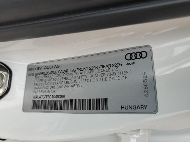 Photo 11 VIN: WAUA7GFF3G1048369 - AUDI A3 