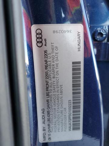 Photo 11 VIN: WAUA7GFF5G1032223 - AUDI A3 