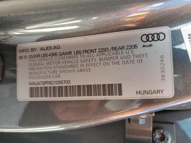 Photo 12 VIN: WAUA7GFF6G1036703 - AUDI A3 PREMIUM 