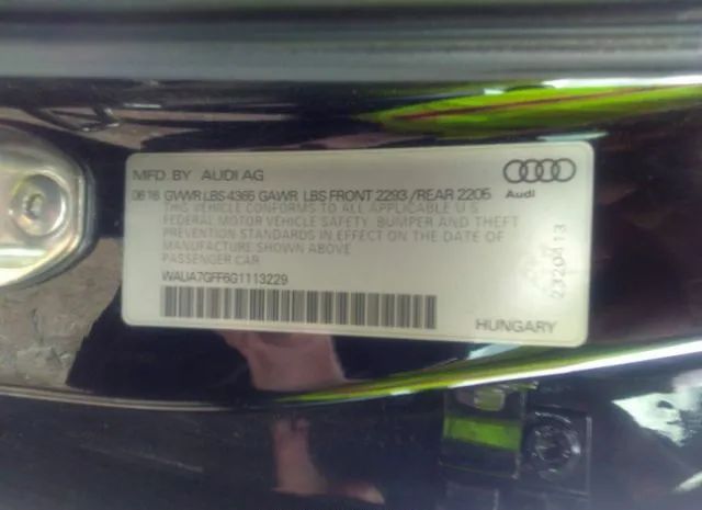 Photo 8 VIN: WAUA7GFF6G1113229 - AUDI A3 