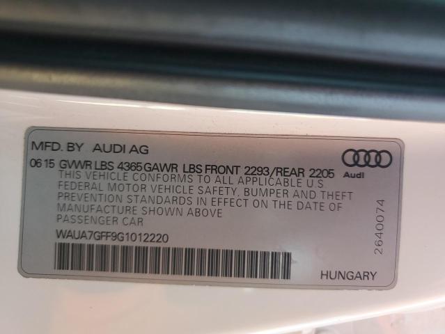 Photo 11 VIN: WAUA7GFF9G1012220 - AUDI A3 PREMIUM 