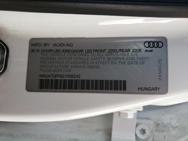 Photo 9 VIN: WAUA7GFFXG1008242 - AUDI A3 