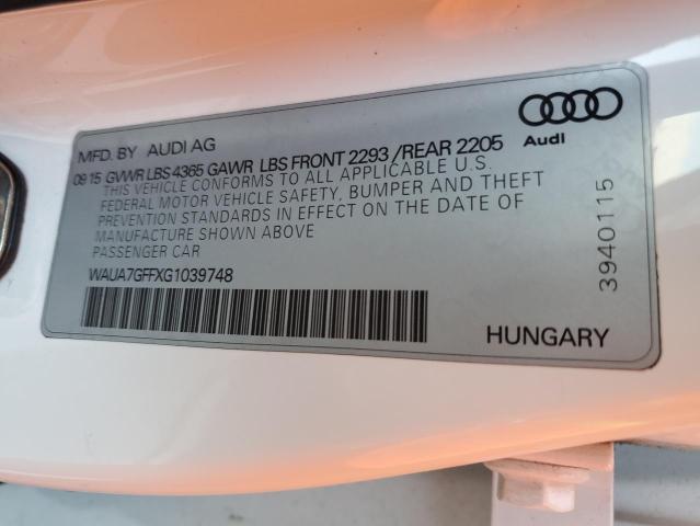 Photo 11 VIN: WAUA7GFFXG1039748 - AUDI A3 PREMIUM 