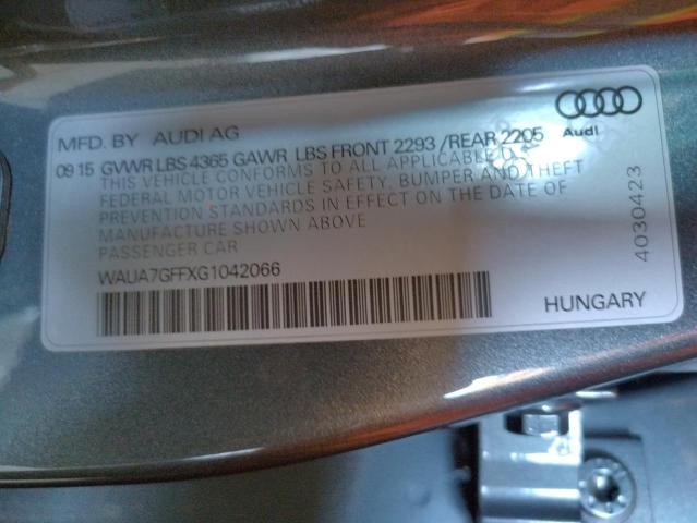 Photo 11 VIN: WAUA7GFFXG1042066 - AUDI A3 PREMIUM 