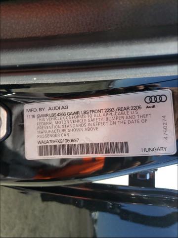 Photo 9 VIN: WAUA7GFFXG1060597 - AUDI A3 PREMIUM 