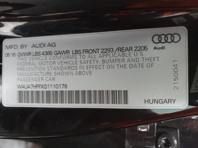 Photo 11 VIN: WAUA7HFFXG1110176 - AUDI A3 PREMIUM 