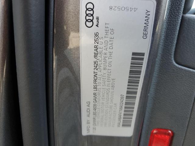 Photo 12 VIN: WAUABAF41MA024397 - AUDI A4 